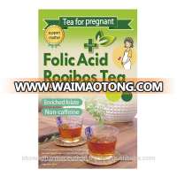 Non caffeine & non calorie healthcare nutrition supplement Folic acid rooibos tea for pregnant mothers and baby made in Japan